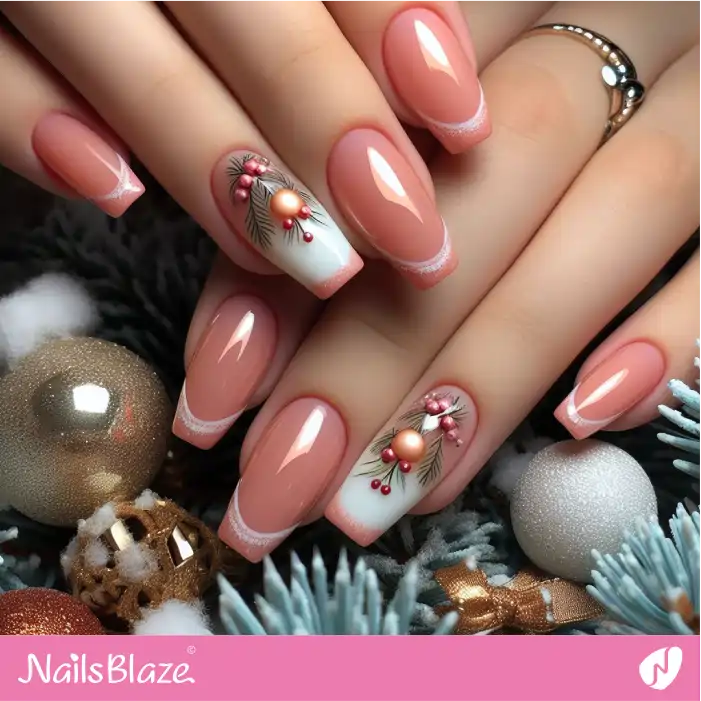 Peach Fuzz Christmas Nails | Color of the Year 2024 - NB1777